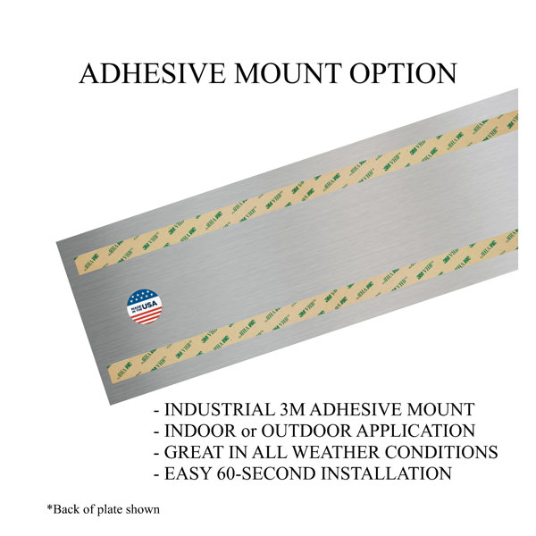 Symple Stuff Ackman Door Kick Plate Anodized Aluminum